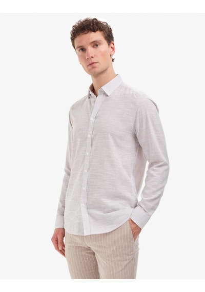 Pierre Cardin Erkek Koyu Kahverengi Gömlek Desenli 50320886-vr084