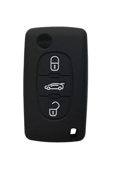 Peugeot 107 207 307 407 308 607 Uyumlu 3Tuş Silikon Anahtar Kılıf