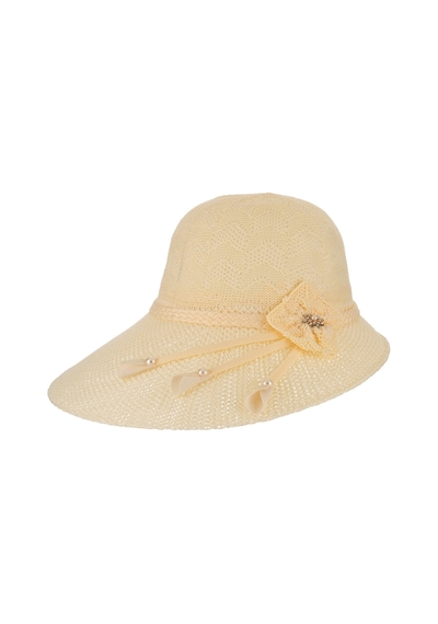 Angbutik Suyutti P-t26745-03 Kadın Siperli Merserize Hasır Şapka Çok Renkli