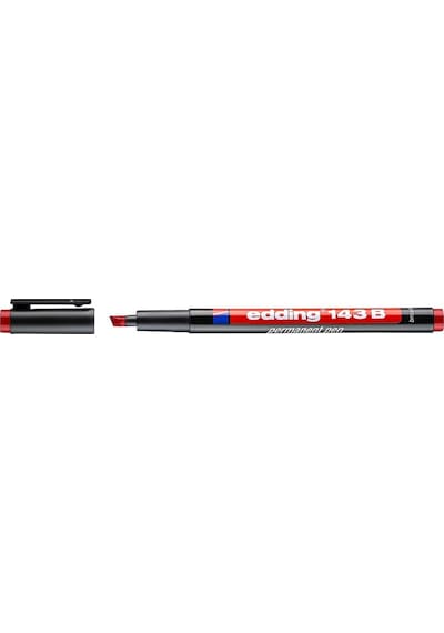 Kırmızı Edding 143b Asetat Kalemi 1-3 MM 10 Lu Kutu Kırmızı