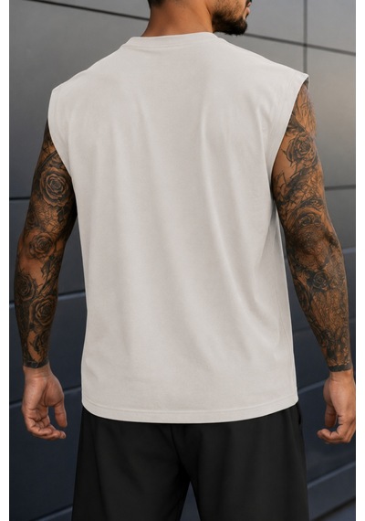 Cool Tarz Erkek Oversize Kolsuz Tişört %100 Pamuk California Baskılı Bisiklet Yaka Atlet Bej Bej Cool Tarz Erkek Oversize Kolsuz Tişört %100 Pamuk California Baskılı Bisiklet Yaka Atlet Bej Bej