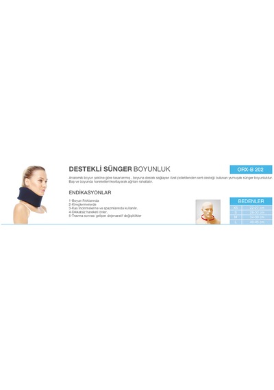 Orlex Destekli Sünger Boyunluk Orx - B 202
