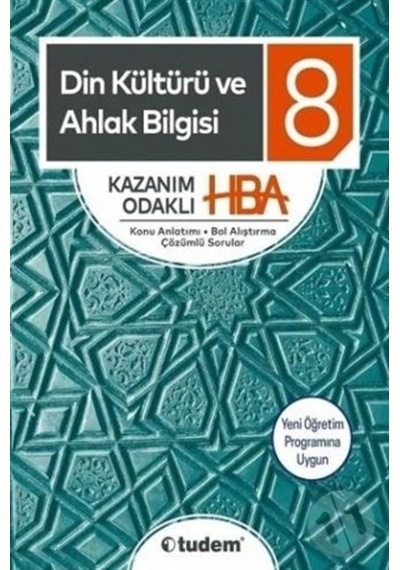 8.Sınıf Din Kültürü ve Ahlak Bilgisi Kazanım Odaklı Konu Anlatımı- Tudem Yayınları