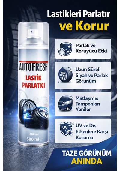 Autofresh Lastik Parlatıcı Sprey 500 ML