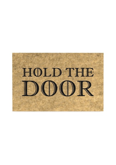 Kapı Önü Paspası - Modern Ve Şık Kapı Paspası Ev, Ofis Ve Dış Mekân Kullanımı İçin Hodor's Mat 45x65 Çok Renkli