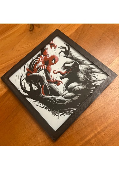 Spiderman Vs Venom 3d Baskı Tablo Çerceve