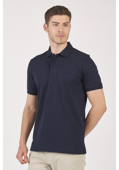 Classıc Pamuk Regular Comfort Erkek Polo Yaka Tişört Lacivert