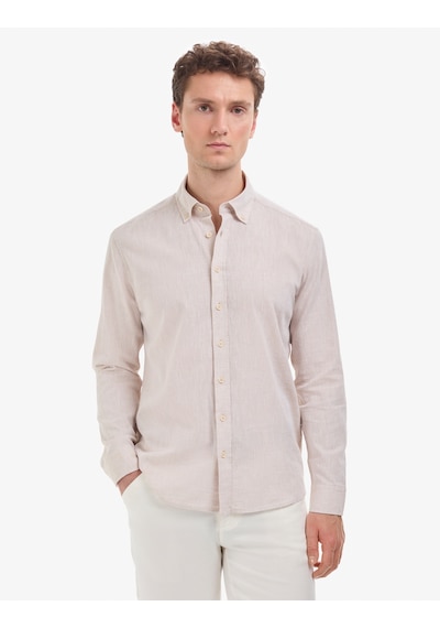 Pierre Cardin Erkek Bej Gömlek Desenli 50320941-vr011
