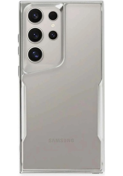 Samsung Galaxy  Uyumlu  S25 Ultra Kılıf Boyi Silikon Kapak - Gümüş