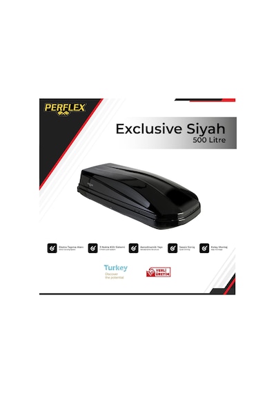 Perflex Exclusıve Port Bagaj 500 Litre Siyah