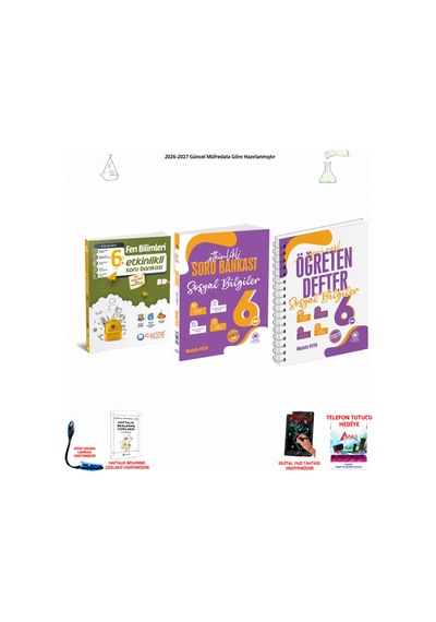 Çanta 6. Sınıf Fen Bilimleri Ve Sosyal Bilgiler 3 Kitap Seti