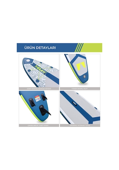 Şişme Sup Board/ Stand Up Paddle Board 81 320 15cm Full Set Mavi