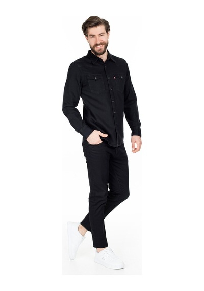 Levi's Erkek Siyah Denim Jean Kot Gömlek 85744-0002 No Color