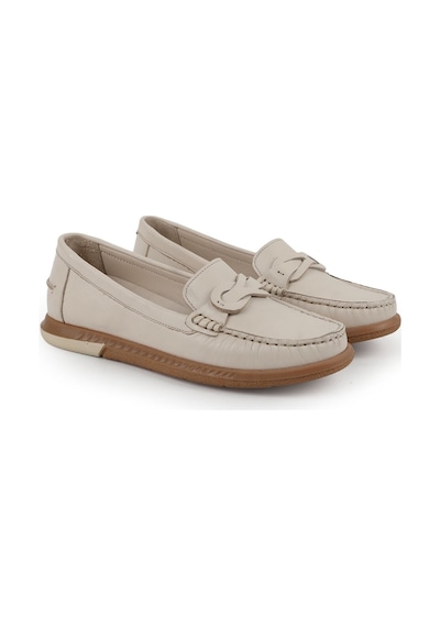 Libero L081.24106 Klasik Dikiş Detaylı Antik Görünümlü Termo Taban Kadın Loafer Ayakkabı Egret Libero L081.24106 Klasik Dikiş Detaylı Antik Görünümlü Termo Taban Kadın Loafer Ayakkabı Egret