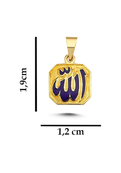 Kayra Mücevher Allah Yazılı Mineli Altın Çocuk Hediyesi Çm64 Beyaz Altın