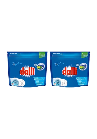 Dalli Etkili Leke Çıkarma Özellikli Kapsül Çamaşır Deterjanı 3'ü 1 Arada 24 Yıkama 2'li Set Set