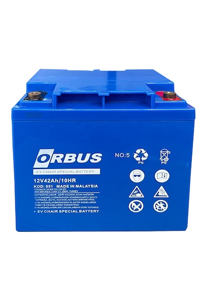 Orbus 12v 42ah Jel Engelli Araç Aküsü