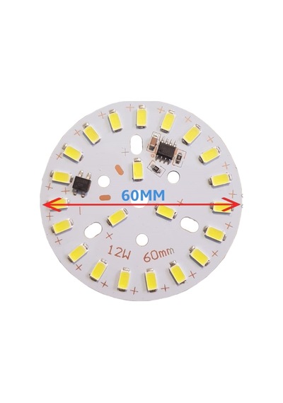 220 Volt 12 Watt Smd  5630 Ledli Hazır Led Modül 60 Mm Beyaz (3 Adet)