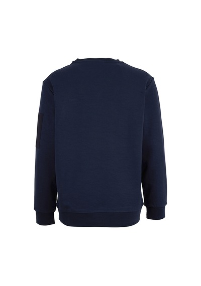 Jeep Lacivert Erkek Sweatshirt J5wm-swt7390 Koyu Lacivert