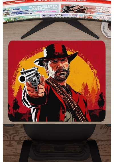 Red Dead Redemption 2 Dikişli Kauçuk Oyuncu Mousepad V2 - 48x40 Xl Gaming Mouse Pad