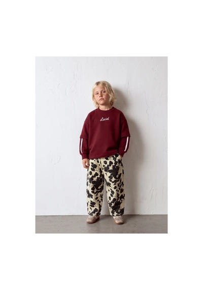 Poala Kids Label Sweatshirt Bordo