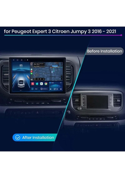 Cıtroen Jumpy/spacetourer 2016+ Uyumlu Multimedya Navigasyon Usb Kamera Carplayer 4 Ram