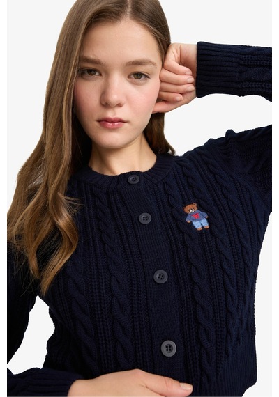 Defacto Coool Regular Fit Bisiklet Yaka Hırka E8237ax25wnnv215 Lacivert Defacto Coool Regular Fit Bisiklet Yaka Hırka E8237ax25wnnv215 Lacivert