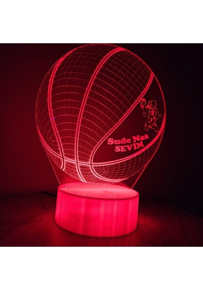 Jetjest Kişiye Özel Basketbol Temalı 3d Rgb Led Lamba