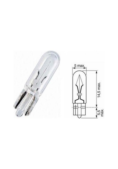 Bosch  1987302824 12 Volt 1.2 Watt Küçük Dipsiz Ampul 10 Adet