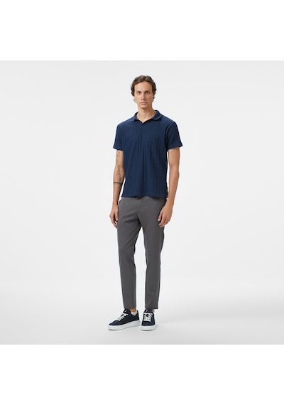 Nautica Erkek Lacivert Classic Fit Polo Yaka T-shirt Düz K55560t Lacivert