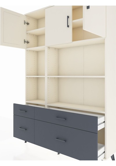 Arges Dolap 8 Raflı 4 Çekmeceli 3 Kapaklı 132x30x195 Aytaşı-aytaşı/antrasit Aytası/antrasıt Arges Dolap 8 Raflı 4 Çekmeceli 3 Kapaklı 132x30x195 Aytaşı-aytaşı/antrasit Aytası/antrasıt