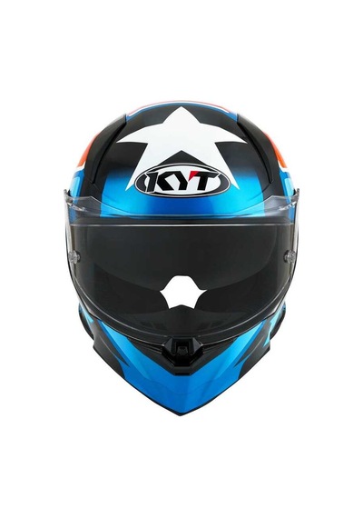 Kyt R2r Straıght Kapalı Kask Beyaz - Mavi - Kırmızı