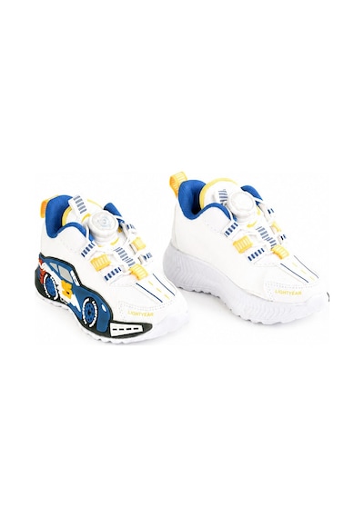 Mini Bonito Çocuk Spor Ayakkabı Mekanizmalı Çevirmeli Bağcıklı Günlük Kullanım Sneaker Beyaz/mavi
