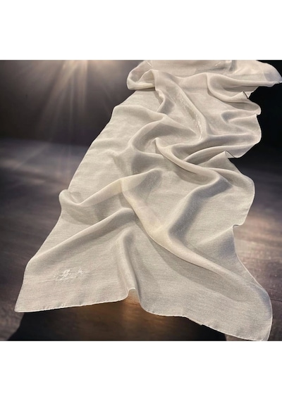 La Boutique Simli Şal - Koyu Vizon - 70x190 Çok Renkli