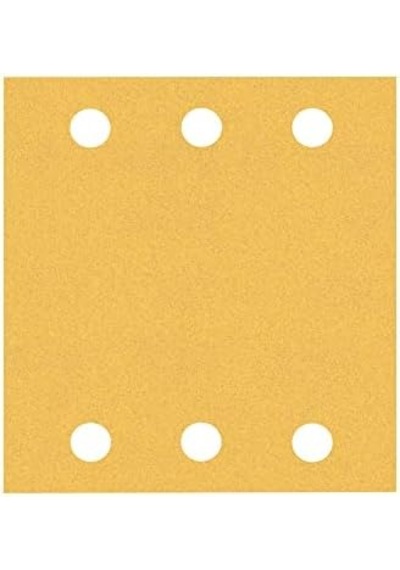 Professional 10x Expert C470 Zımpara Kağıtları 6 Delikli Boyalı Ahşap, Sert Ahşap, 115x107 Mm, Kum Kalınlığı 120, Aksesuar Titreşimli Zımpara Makinesi
