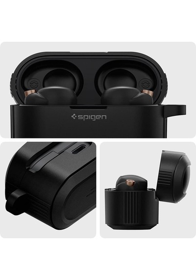 Sony Wf-1000xm4 İle Uyumlu Kılıf Rugged Armor Matte Black - Acs03364