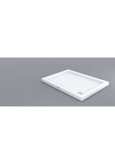Shower 80x130 Dikdörtgen Flat Duş Teknesi H:7 Cm