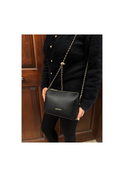 Just Polo Kadın Yeni Sezon Yumuşak Deri Şal Detaylı Ayarlanabilir Askılı Şık El Ve Omuz Çantası Shopper Siyah 65149275