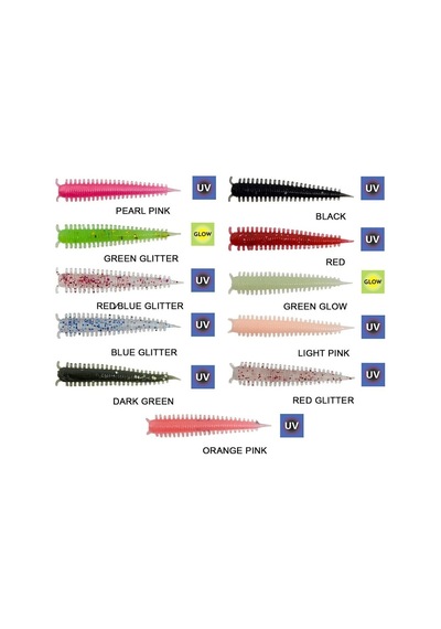 Kendo Zombie Worm Lrf Silikonu 4cm 8 Adet