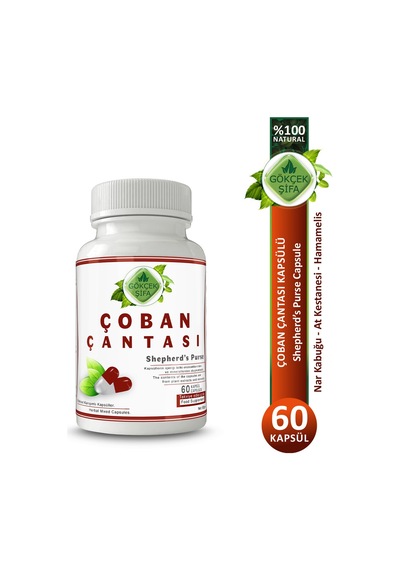 Gökçek Şifa Çoban Çantası (Shepherd's Purse Capsule) 60 Kapsül