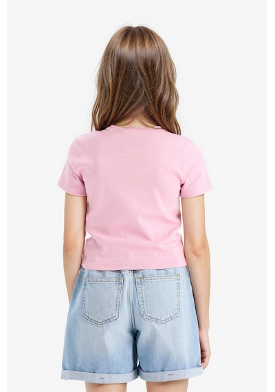 Defacto Kız Çocuk Slim Fit Dar Kesim Bisiklet Yaka Ribana Basic Düz Kısa Kollu Tişört B3054a825smpn444 Pembe Defacto Kız Çocuk Slim Fit Dar Kesim Bisiklet Yaka Ribana Basic Düz Kısa Kollu Tişört B3054a825smpn444 Pembe