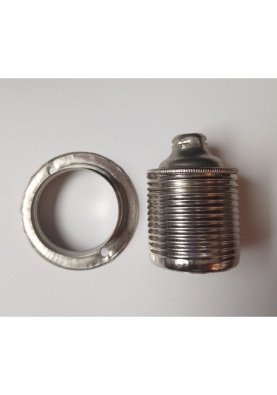 Orgun Dekoratif E27 Rondelalı Krom Metal Duy 10'lu