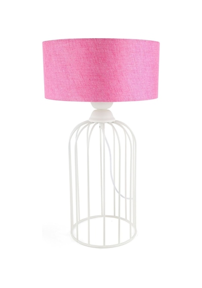 Tema Masa Lambası Beyaz Pembe Şapka