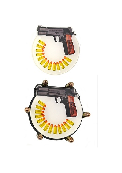Bardak Altlığı Seti 4 lü - 14 Lü Tabanca Çok Renkli