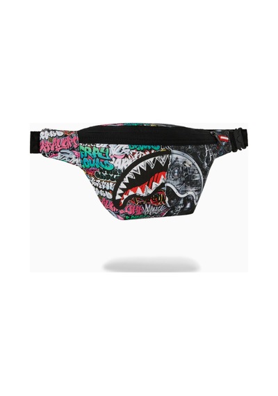 Sprayground Split Cybershark Savvy Crossbody, Lüks Ve Dayanıklı Omuz Çantası Çok Renkli