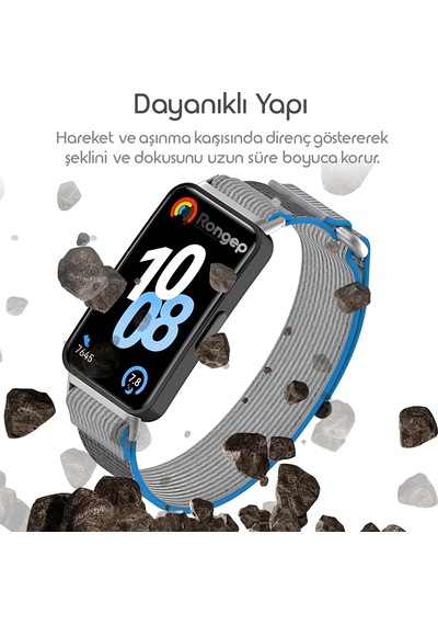 Rongep Huawei Band 10-9-8 İle Uyumlu Hook Loop Kumaş Kordon Yumuşak Ve Konforlu Huawei Band 8 Kordon Terletmeyen Nefes Alabilir Yapılı Cırt Cırt Tasarımlı Huawei Band 10 Kordonu Gri-mavi Sku: Smg Rongep Huawei Band 10-9-8 İle Uyumlu Hook Loop Kumaş Kordon Yumuşak Ve Konforlu Huawei Band 8 Kordon Terletmeyen Nefes Alabilir Yapılı Cırt Cırt Tasarımlı Huawei Band 10 Kordonu Gri-mavi Sku: Smg
