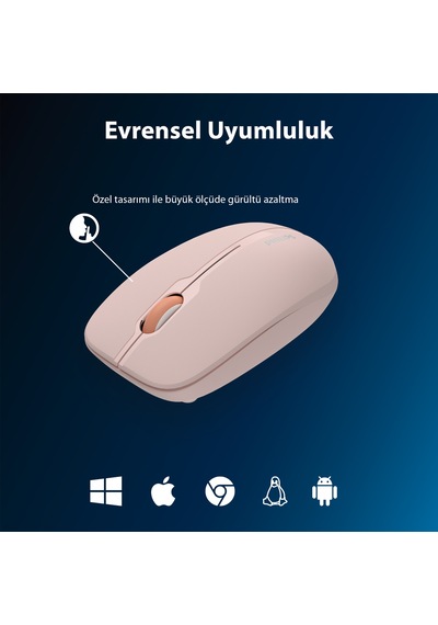 Philips SPK7418 Kablosuz Bluetooth 1600DPI 4 Tuşlu Optik Sessiz Mouse