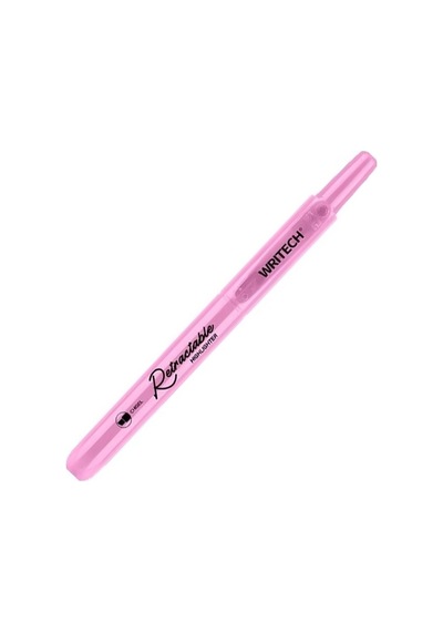 Wrıtech W-805s Basmalı Fosforlu Kalem Pastel Pembe - 12'li Kutu
