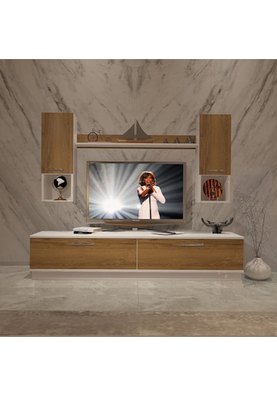Decoraktiv Eko 5dab Mdf Std Tv Ünitesi Tv Sehpası Beyaz - Pera