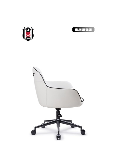 Fanchair X Beşiktaş Icon Beyaz Çalışma Koltuğu-38